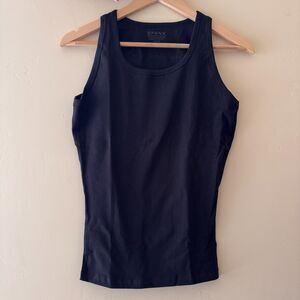 SPANX Men's Cotton Compression Black Crew Neck Under Tank size M NEW